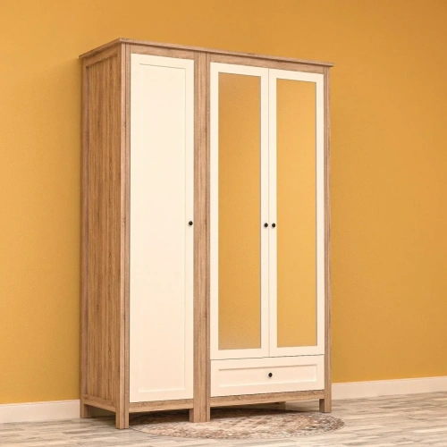 Alev 3 Kapılı Gardrop Mdf