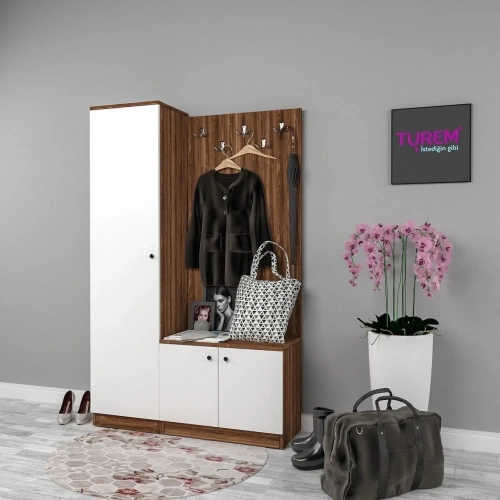 Aleyna Tek Bloklu Portmanto Mdf