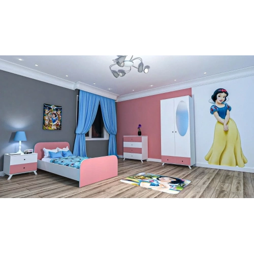 Almira Pembe Genç Odası Takımı Mdf