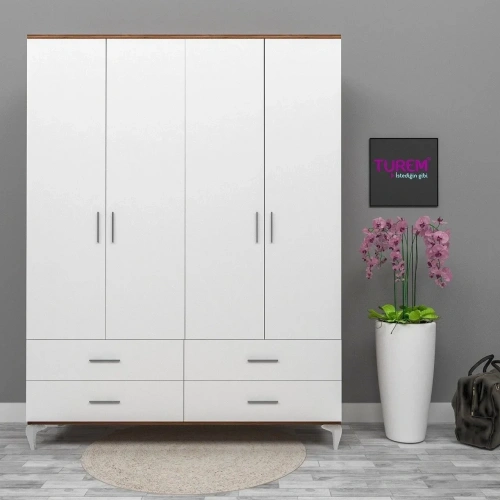 Ayışığı 4 Kapılı Gardrop Mdf