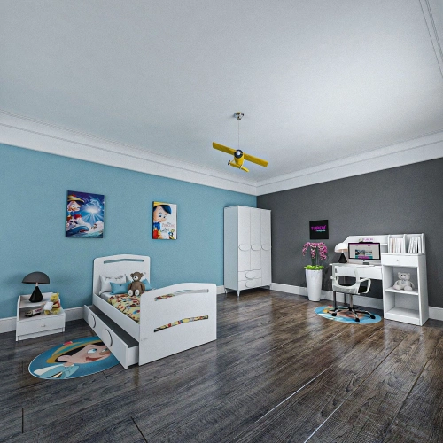 Ayışığı Beyaz Genç Odası Takımı