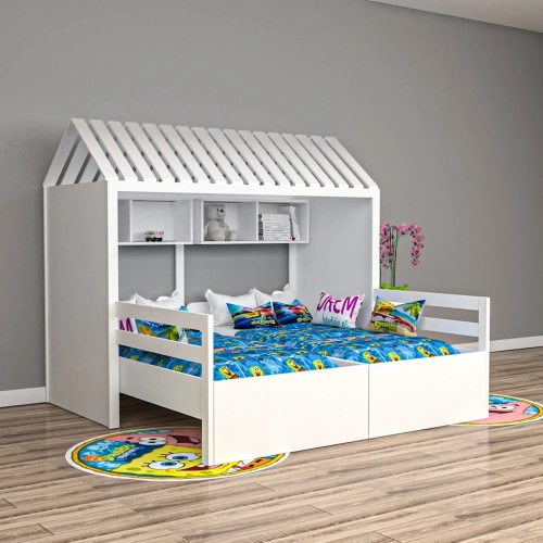 Bale Çatılı Montessori Yatak Suntalam
