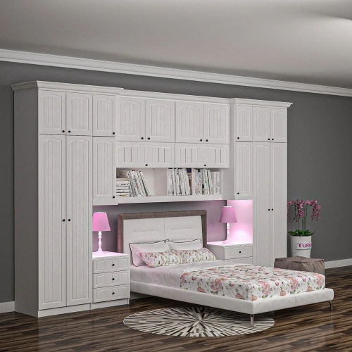 Bale Yatak Üstü Gardrop Mdf