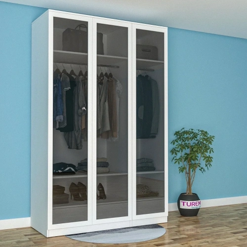 Camelia 3 Kapılı Reflekte Gardırop Mdf