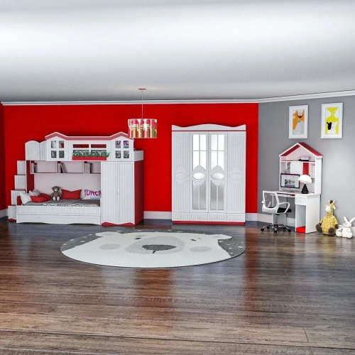 Çatılı Maxima Genç Odası Takımı Mdf