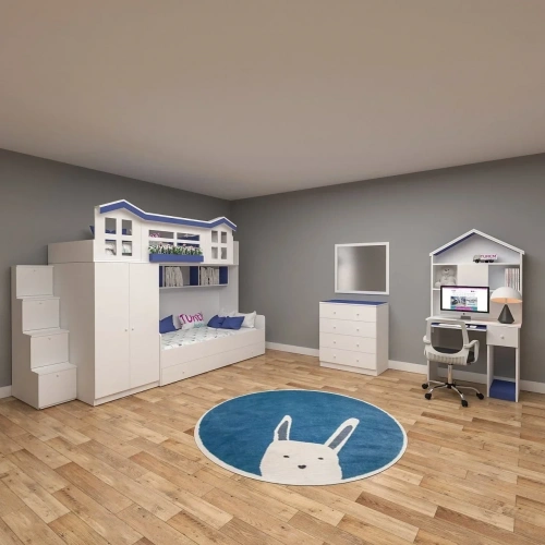 Çatılı Maxima Mix Genç Odası Takımı Mdf