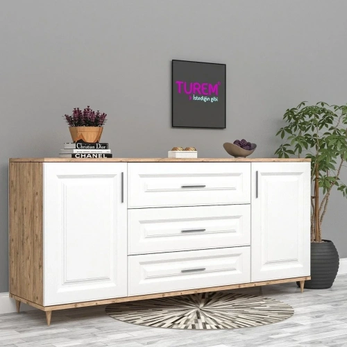 Çiçek Membran Kapak Konsol Mdf