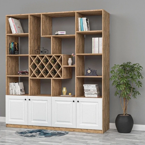 Cross Membran Kapak Kitaplık Mdf