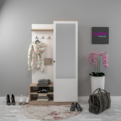 Dalyan Tek Bloklu Portmanto Mdf