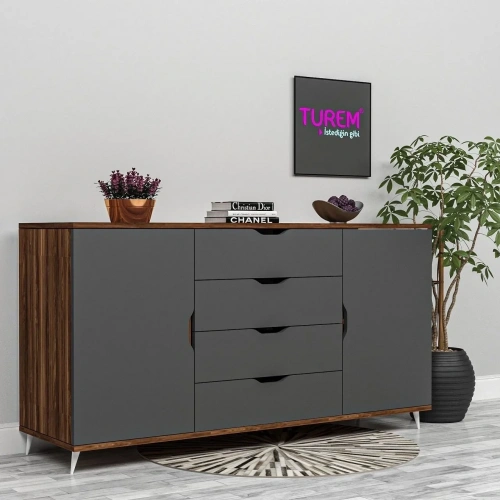 Derya Black Cordoba Konsol Mdf