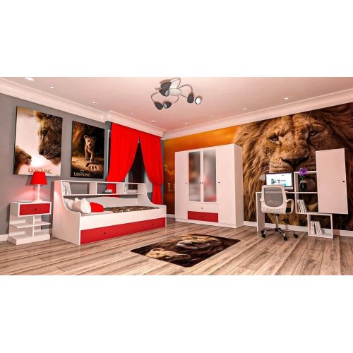 Derya Kırmızı Genç Odası Takımı