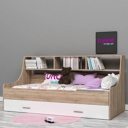 Derya Kitaplıklı Sedir Mdf