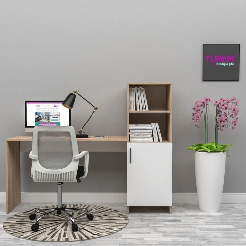 Dilara Dolaplı Çalışma Masası Mdf