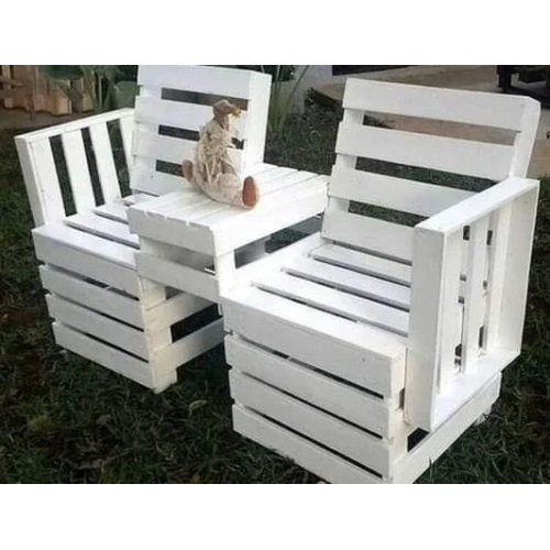 Doğal Ahşap 2Li Bahçe Sandalye Mdf