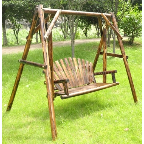 Doğal Ahşap Bahçe Salıncak