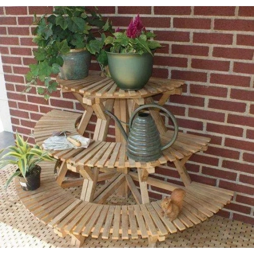 Doğal Ahşap Çiçeklik Suntalam