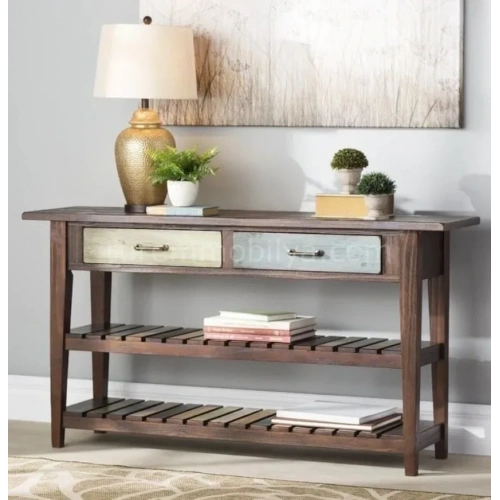 Doğal Ahşap Çıta Dresuar Mdf