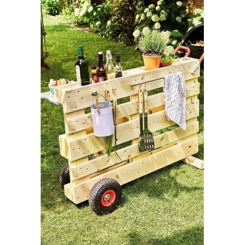 Doğal Ahşap Dekoratif Bahçe Mobilyası Suntalam