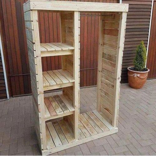 Doğal Ahşap Dolap Ladin Wood