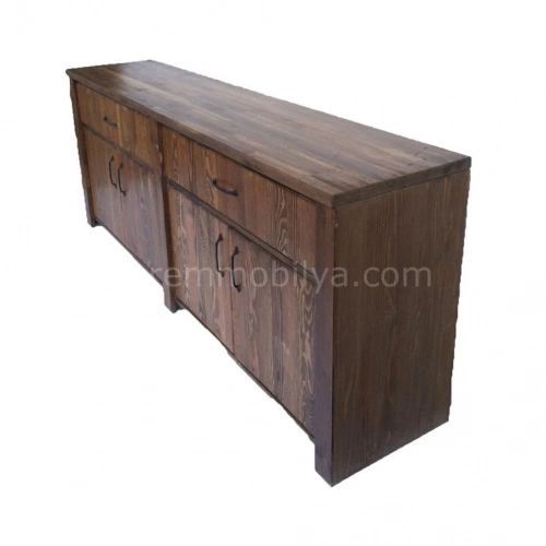 Doğal Ahşap Komodin