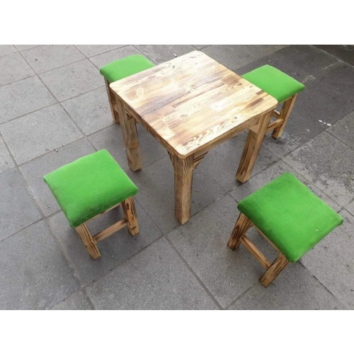 Doğal Ahşap Masa Takımı Suntalam