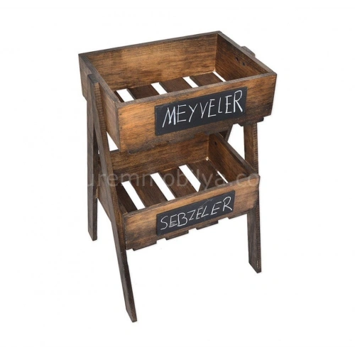 Doğal Ahşap Meyvelik