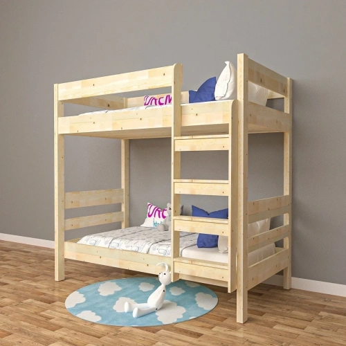 Doğal Ahşap Ranza Mdf