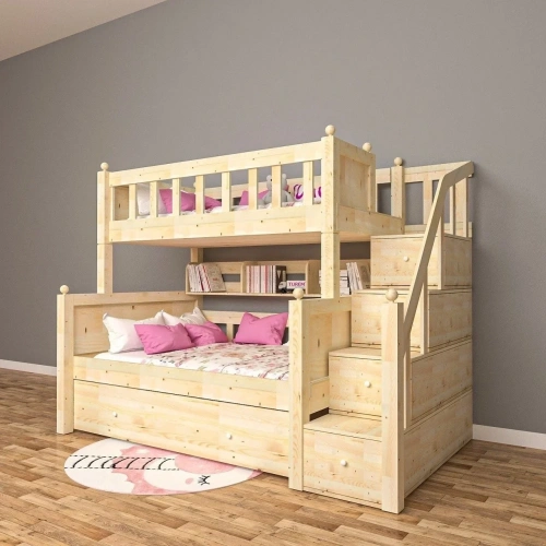 Doğal Ahşap Snopy Ranza Mdf