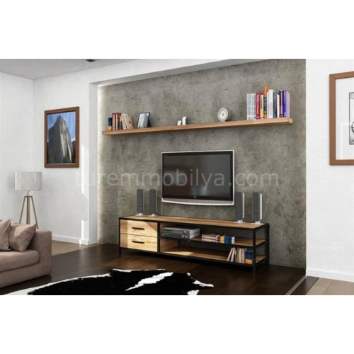 Doğal Ahşap Tv Ünitesi