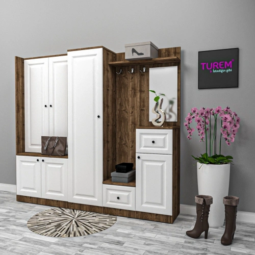 Ela Çekmeceli Membran Portmanto