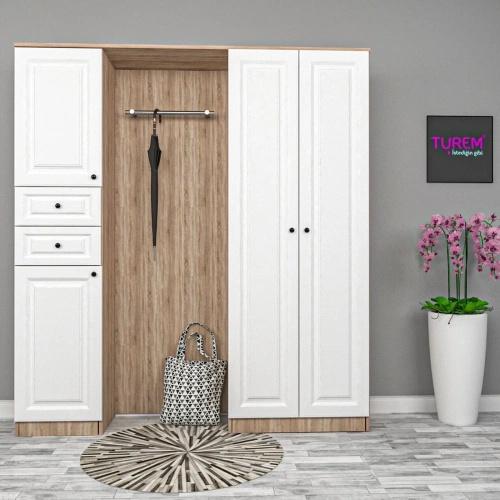 Elmas Membran Portmanto Mdf