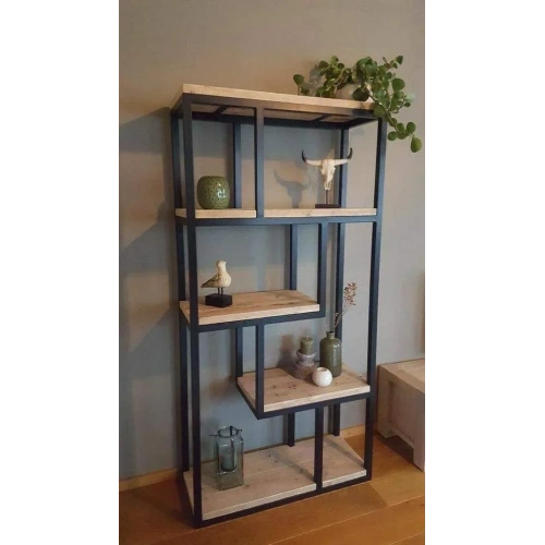 Glayör Metal Kitaplık Mdf