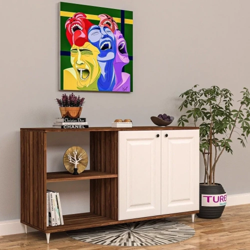 Grey Membran Kapak Konsol Mdf