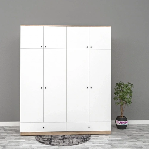 Home 8 Kapaklı 2 Çekmeceli Yüklük Dolap Mdf