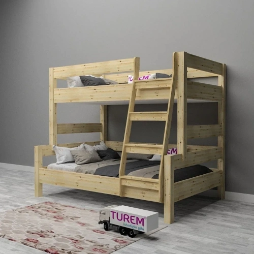 İnci Doğal Ahşap Ranza Mdf