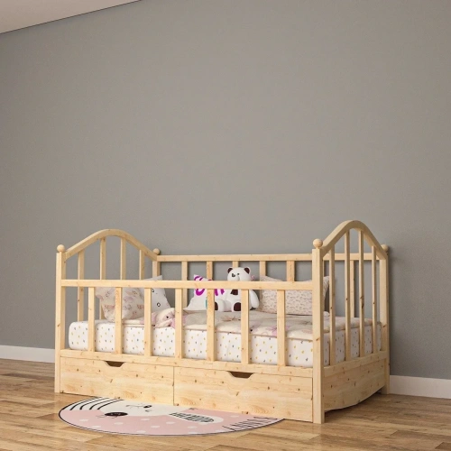 İskelet Çekmeceli Montessori Yatak Mdf