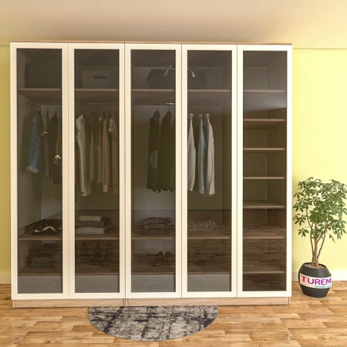 Jessica 5 Kapılı Reflekte Gardırop Suntalam