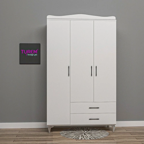 Klasik 3 Kapılı Gardrop Mdf