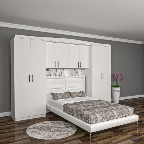 Klasik Modern Yatak Üstü Gardrop Mdf