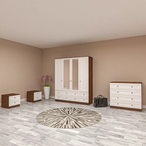 Kontrast Yatak Odası Takımı Mdf