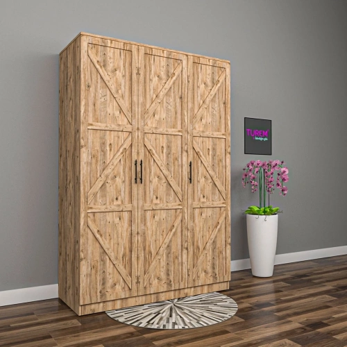 Latte 3 Kapılı Gardrop Suntalam