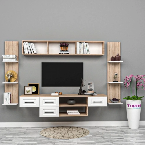 Luna Membran Tv Ünitesi Mdf