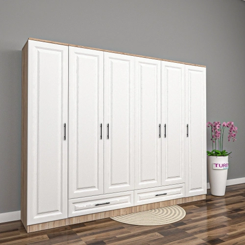 Macaron 6 Kapılı Membran Gardrop