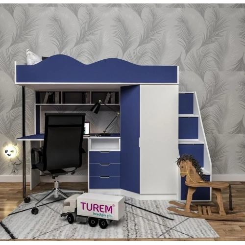 Madolya Çalışma Masalı Ranza Mdf