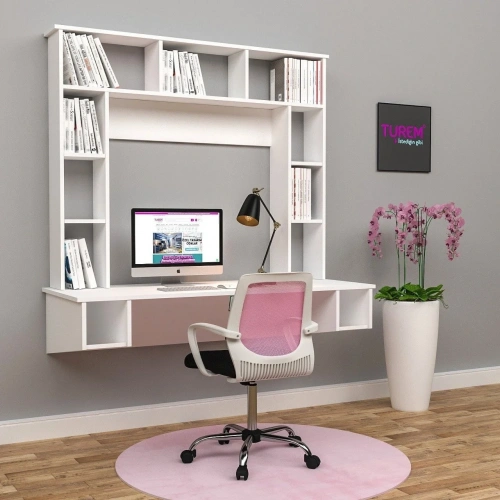 Manolya Duvar Monte Çalışma Masası Suntalam