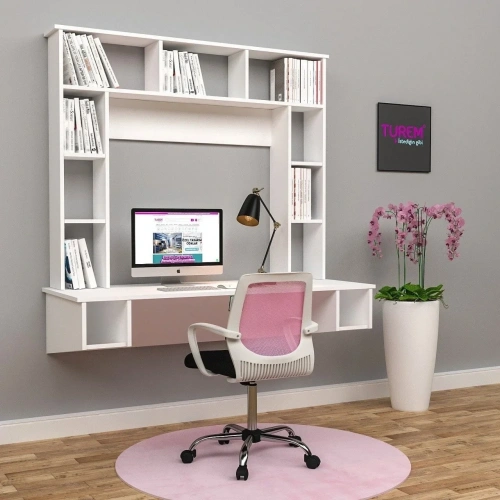 Manolya Duvar Monte Çalışma Masası Mdf