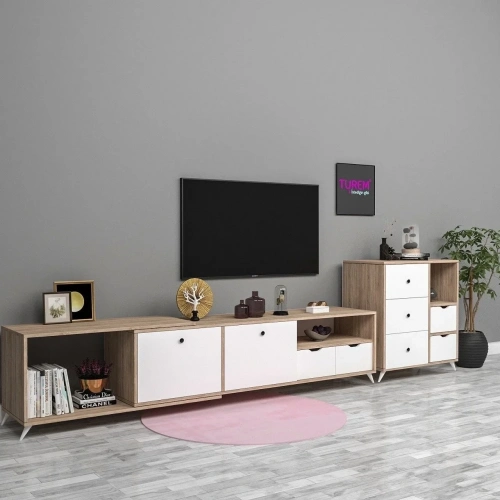 Mavi Tv Ünitesi Mdf