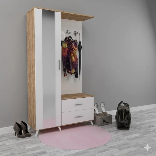 Melisa Aynalı Portmanto Suntalam