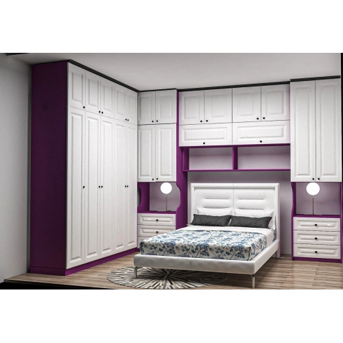 Menekşe L Yatak Üstü Gardırop