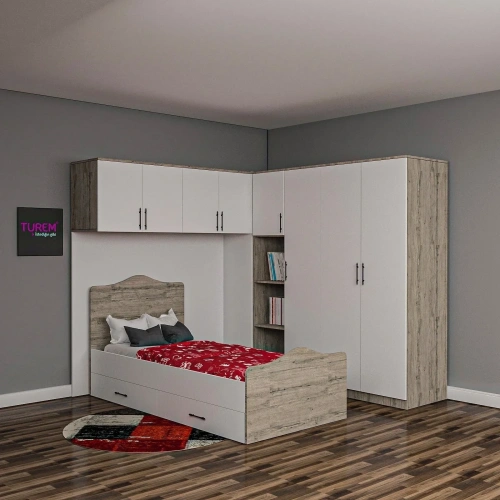 Middle Dolaplı Sedir Mdf